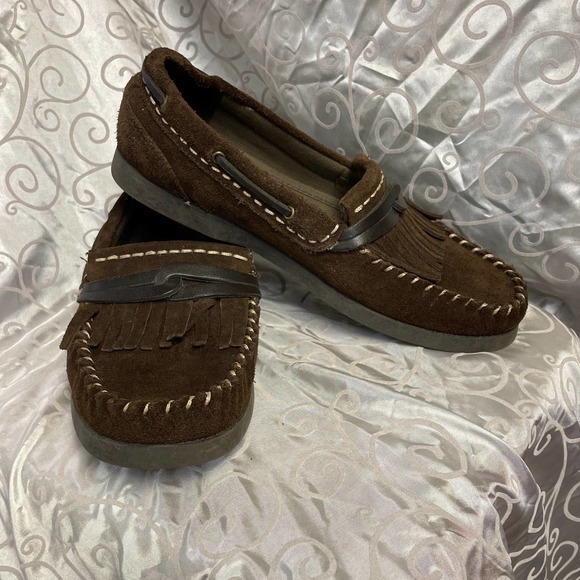 Yamazaki Men's Brown Suede Leather Moccasins - Picture 2 of 7